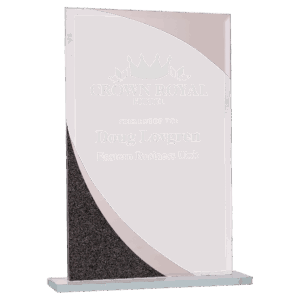 8" Rectangle Designer Glass Award