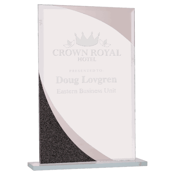 8" Rectangle Designer Glass Award