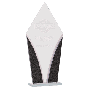 9 1/4" Diamond Designer Glass Award