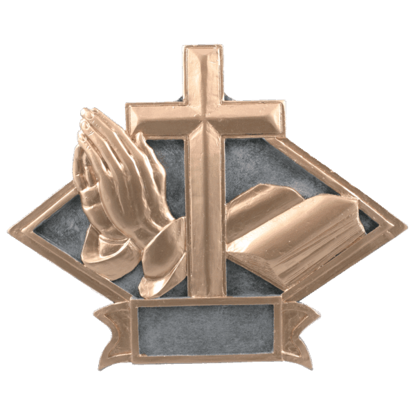 8 1/2" x 6" Religious Diamond Plate Resin