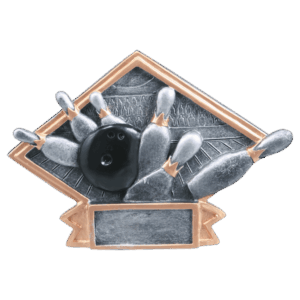 6" x 4 1/2" Bowling Diamond Plate Resin