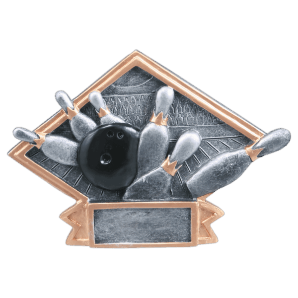 6" x 4 1/2" Bowling Diamond Plate Resin