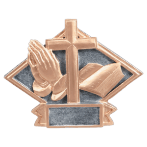 6" x 4 1/2" Religious Diamond Plate Resin
