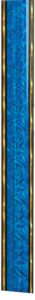 45" Blue/Gold Round Dazzle Trophy Column