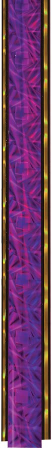 45" Purple/Gold Round Dazzle Trophy Column