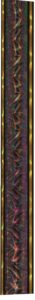 45" Black/Gold Round Dazzle Trophy Column