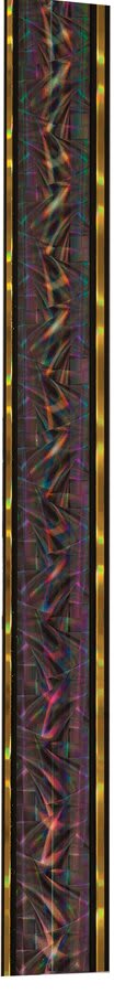 45" Black/Gold Round Dazzle Trophy Column