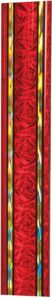 45" Red/Gold Rectangular Dazzle Trophy Column