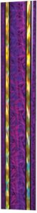 45" Purple/Gold Rectangular Dazzle Trophy Column