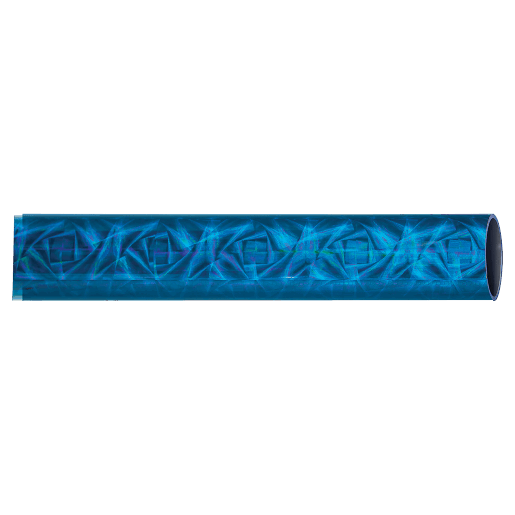 45" Round Blue Dazzle Full Wrap Trophy Column