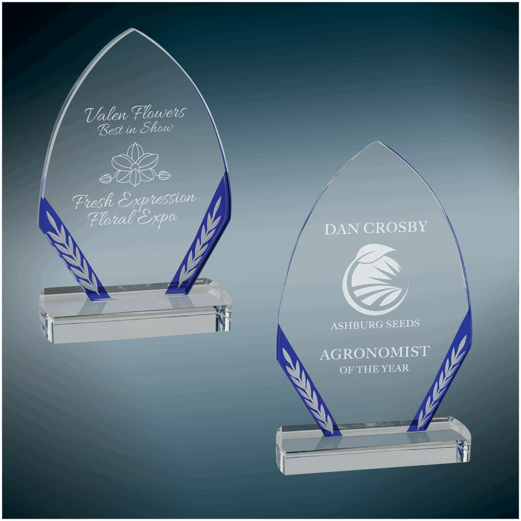 Blue Diamond Edge Glass Sample Set