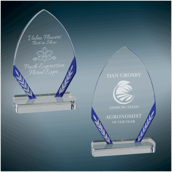 Blue Diamond Edge Glass Sample Set