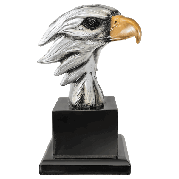 7 1/4" Eagle Head on Base