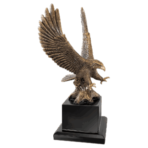10 3/4" Antique Gold Eagle with Base