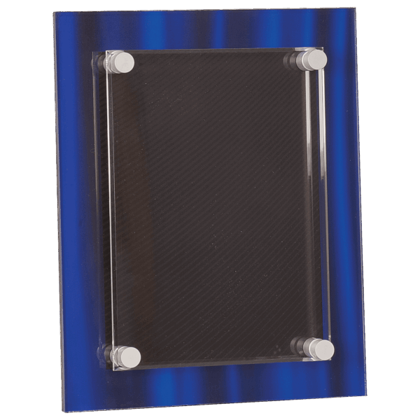 8" x 10" Blue Velvet Stand-Off Acrylic Plaque