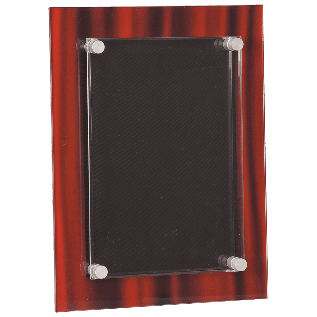 9" x 12" Red Velvet Stand-Off Acrylic Plaque