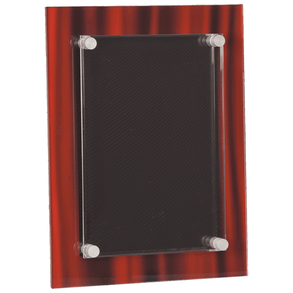 9" x 12" Red Velvet Stand-Off Acrylic Plaque