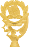 5 1/2" Swimming Sport Wreath Figure