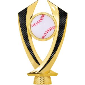 6 1/4" Gold/Black Baseball Falcon Figure