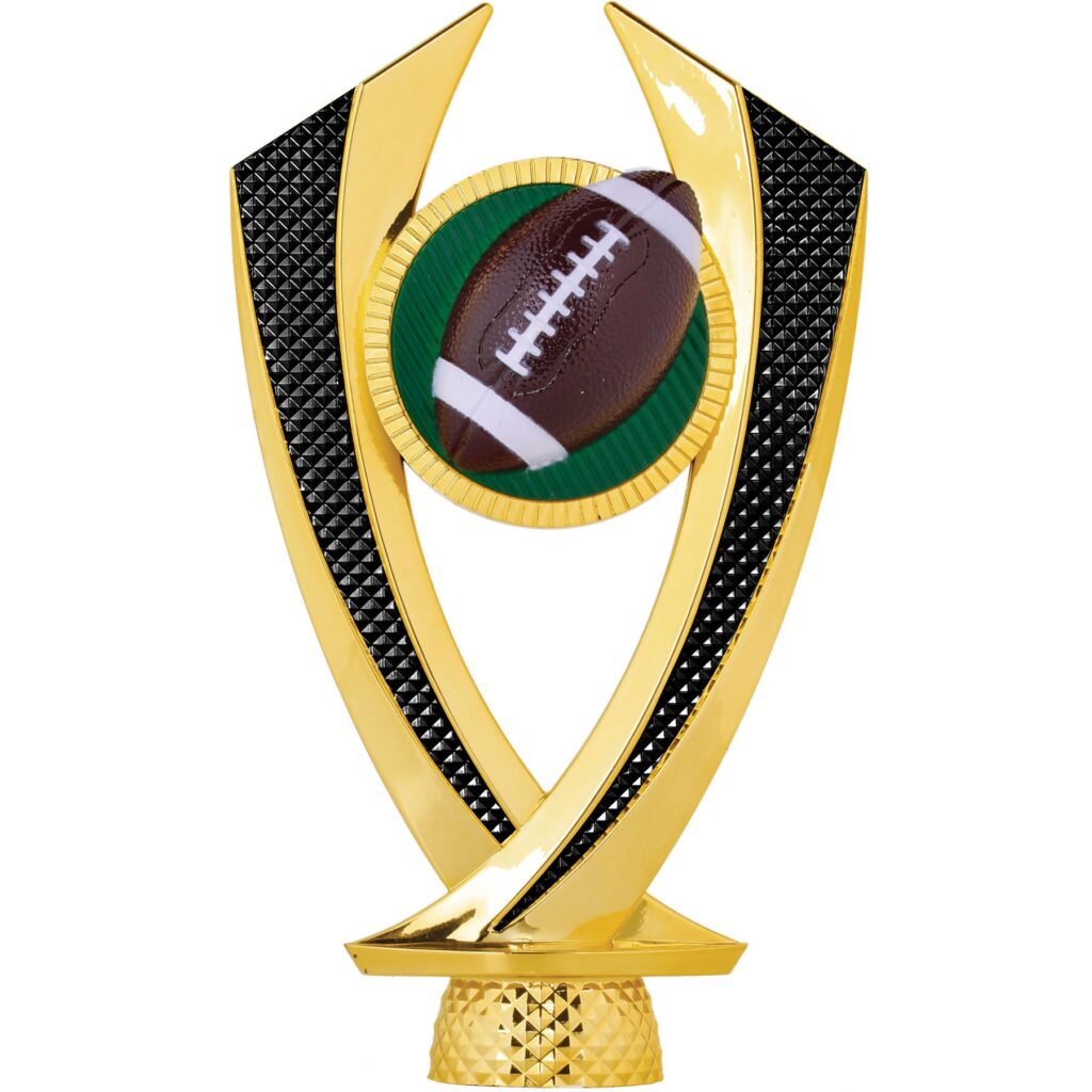 6 1/4" Gold/Black Football Falcon Figure