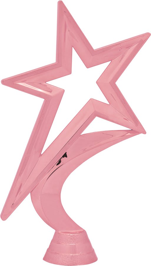 6 1/2" Pink Star Figure