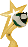 6 1/2" Gold Star Track Figure
