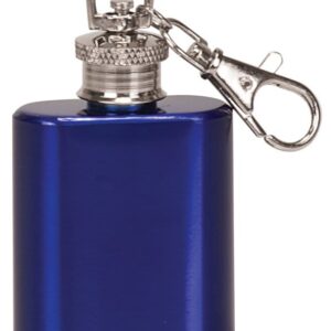 1 oz. Gloss Blue Flask Keychain