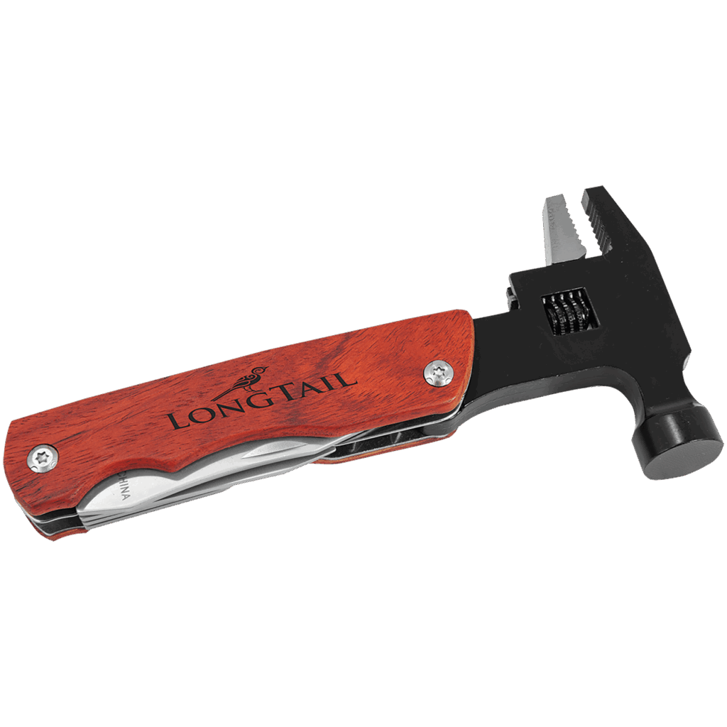 6 3/4" Hammer Multi-Tool with Wood Handle/Pouch