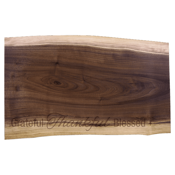 20" x 12" Black Walnut Cutting and Charcuterie Board
