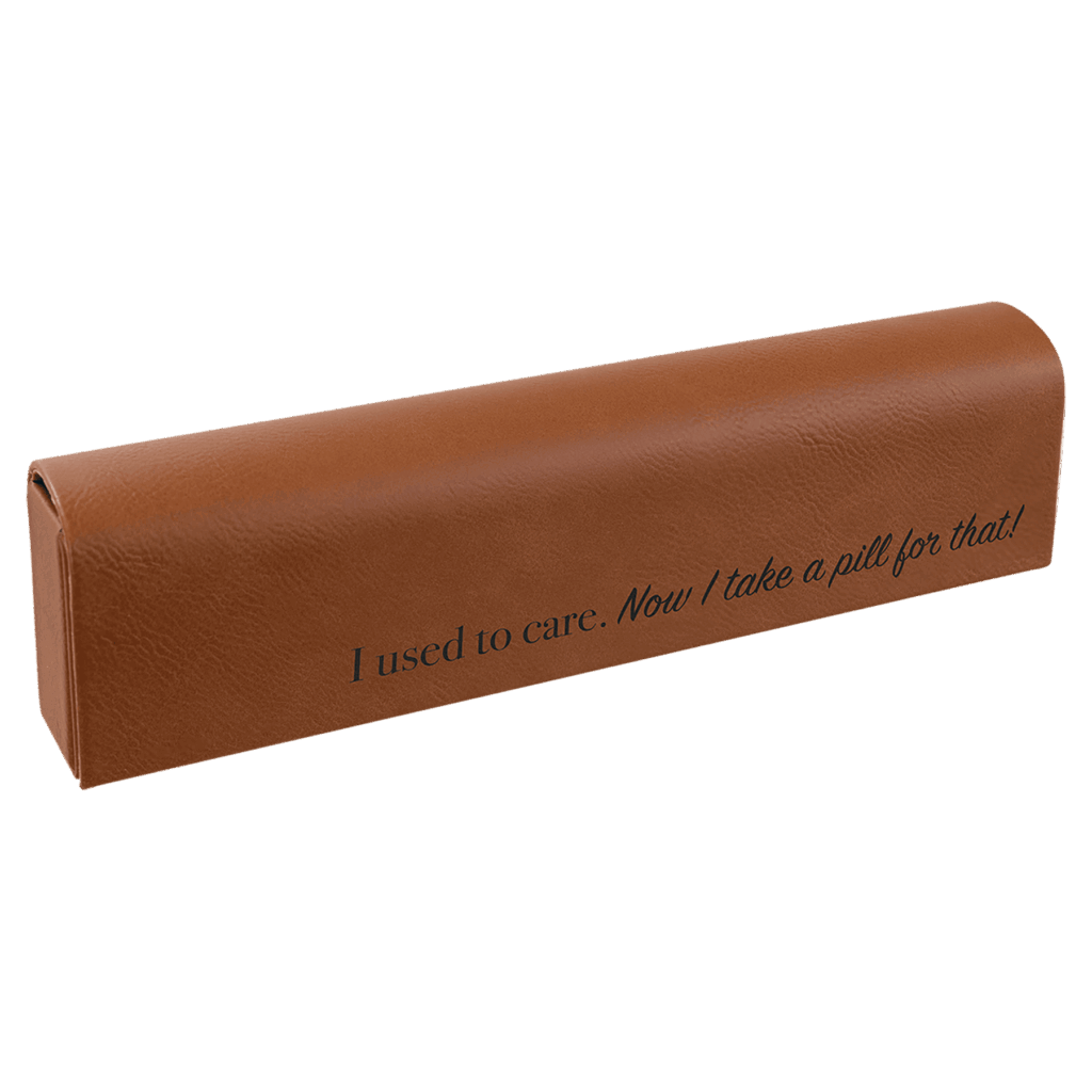 9 3/4" x 2 1/2" Rawhide Laserable Leatherette Pill Box
