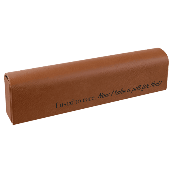 9 3/4" x 2 1/2" Rawhide Laserable Leatherette Pill Box