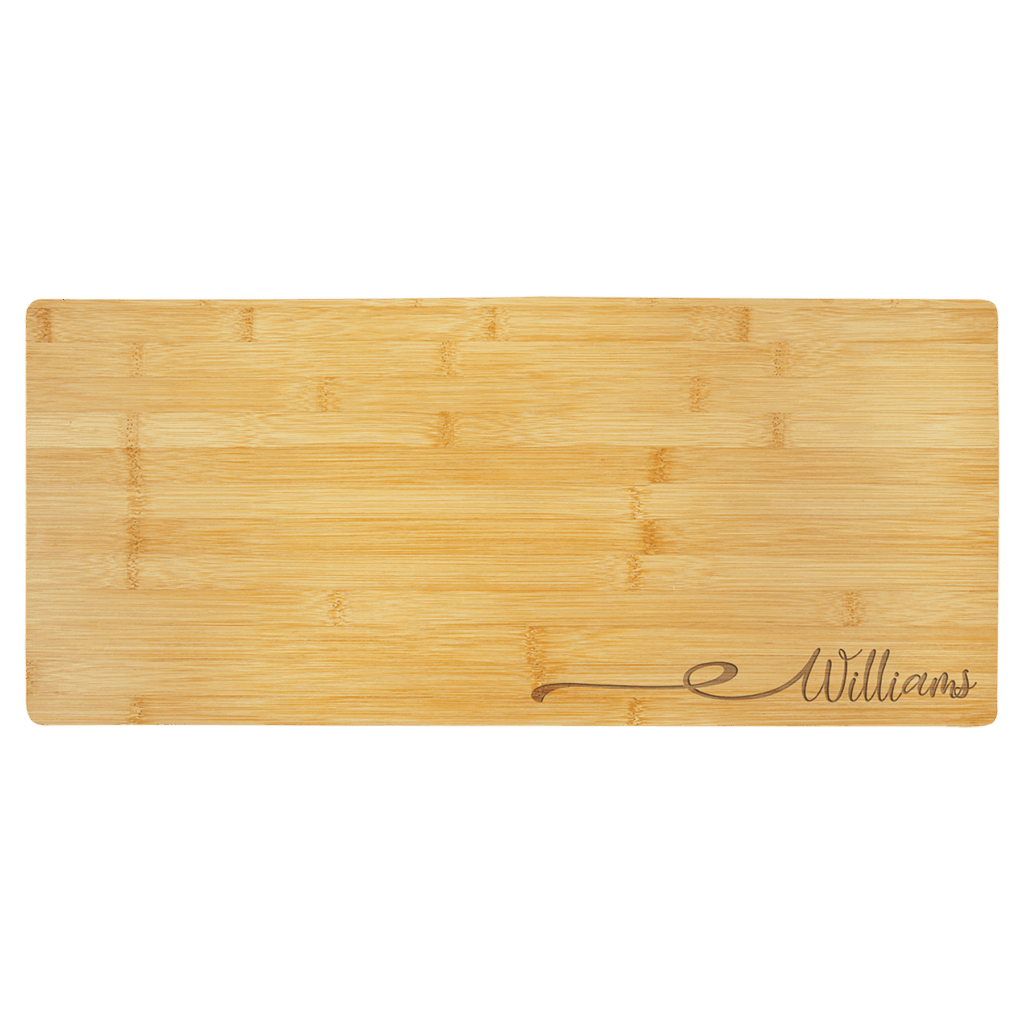 23 3/4" x 10" Bamboo Charcuterie Board/Cutting Boardd