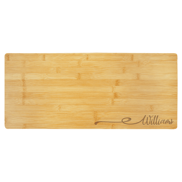 23 3/4" x 10" Bamboo Charcuterie Board/Cutting Boardd
