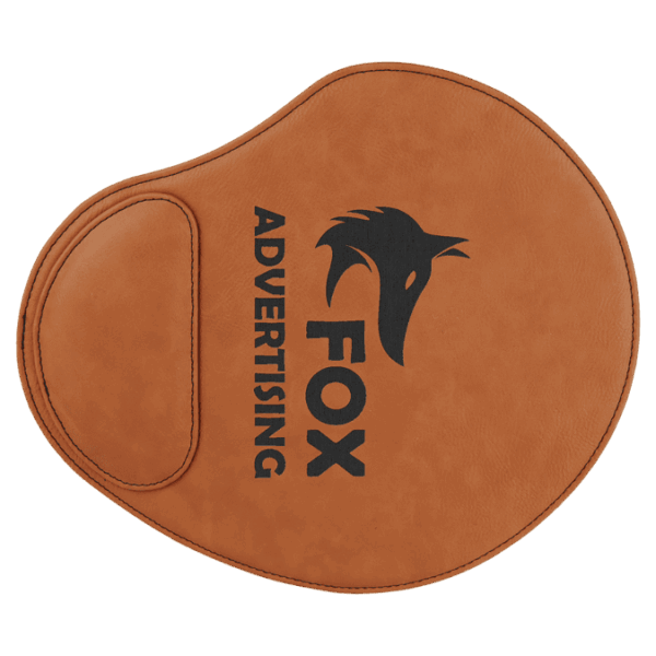 9" x 10 1/4" Rawhide Laserable Leatherette Mouse Pad