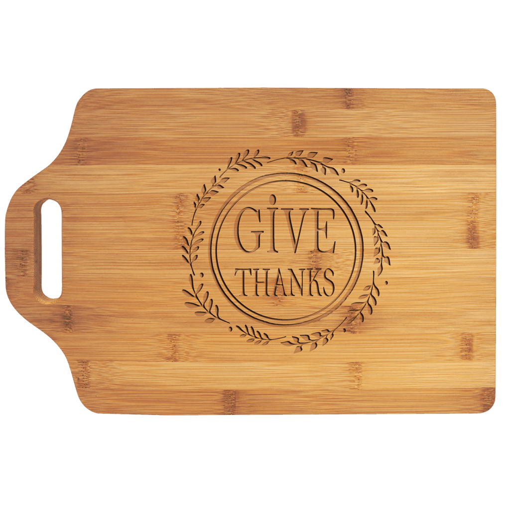 15" x 10 1/4" Bamboo Cutting Board with Handle