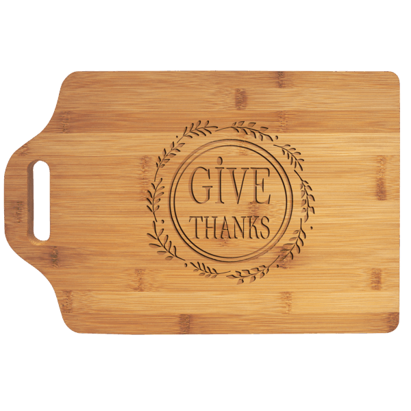 15" x 10 1/4" Bamboo Cutting Board with Handle