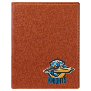 7" x 9" Basketball Laserable Leatherette Portfolio with Notepad