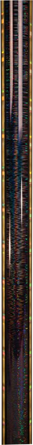 45" Black/Gold Round Glacier Trophy Column