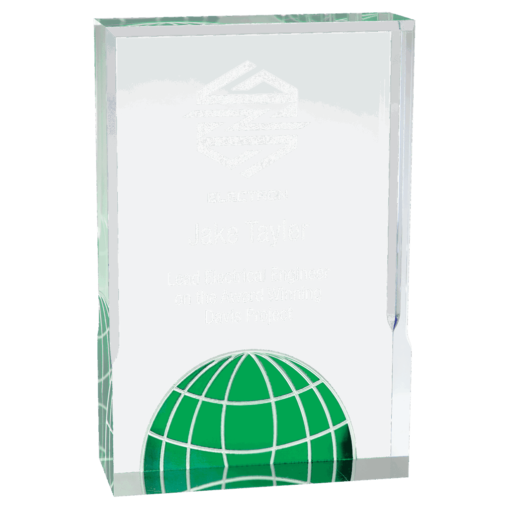 5" x 7" Green Globe Acrylic