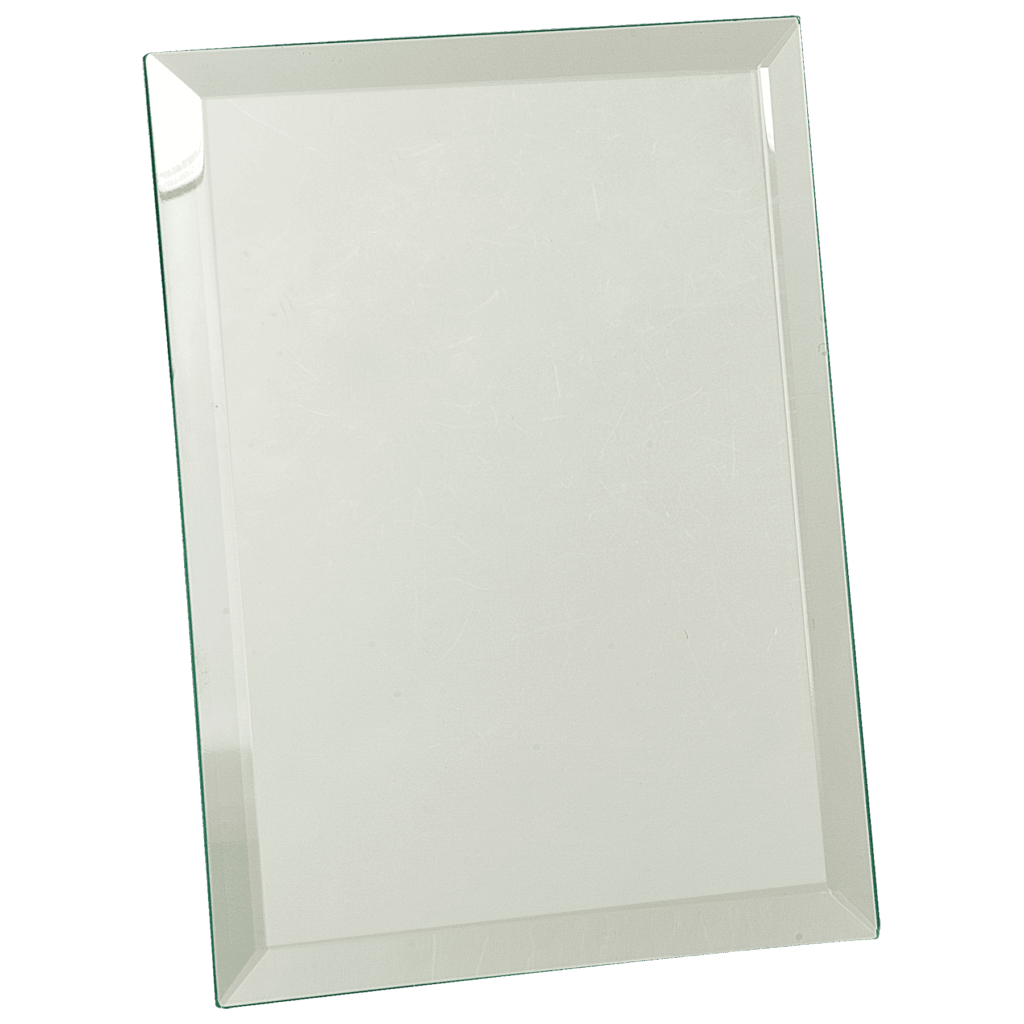 7" x 9" Clear Glass Mirror Plaque