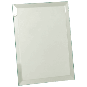 7" x 9" Clear Glass Mirror Plaque