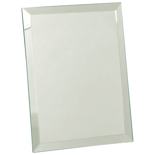 7" x 9" Clear Glass Mirror Plaque