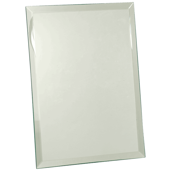 9" x 12" Clear Glass Mirror Plaque