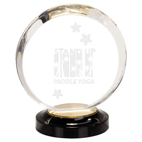 7" Gold Halo Acrylic