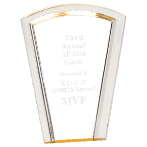 8" Gold Fan Halo Acrylic