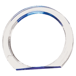 5 3/8" Blue Round Halo Acrylic