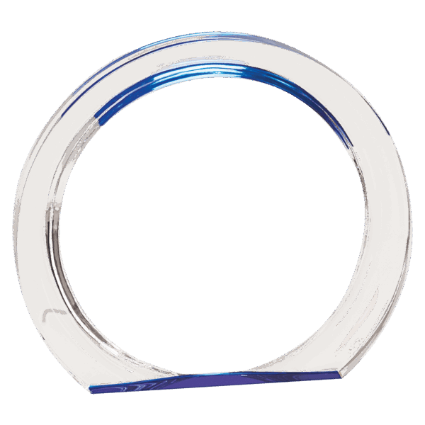 5 3/8" Blue Round Halo Acrylic