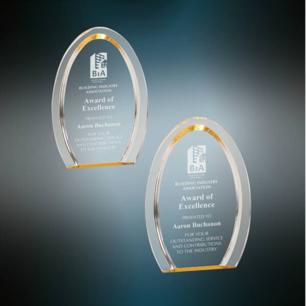 Gold Oval Halo Acrylic Blank Sample Set