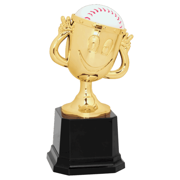 6" Baseball Happy Cup Trophy