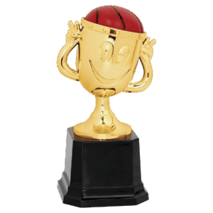 6" Basketball Happy Cup Trophy